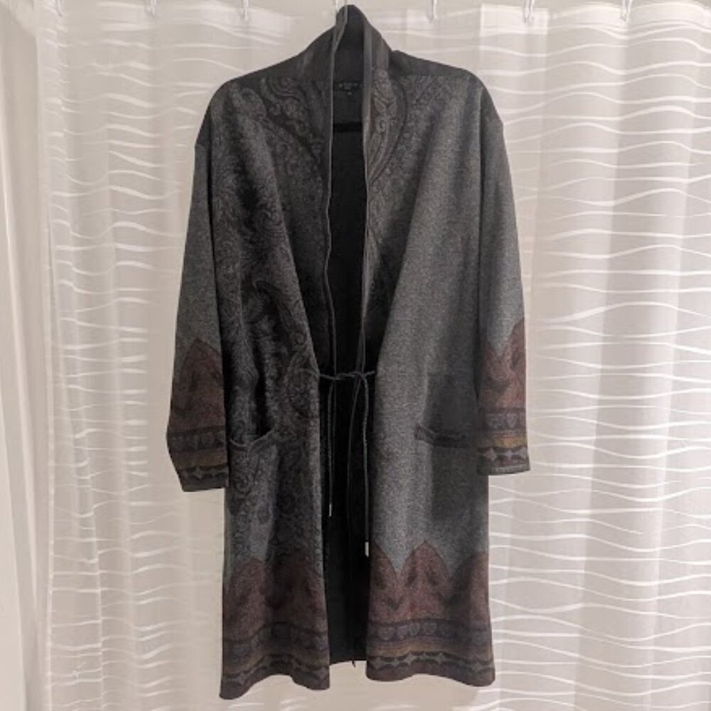 Etro Milano Wool Cardigan Jacket Size 46